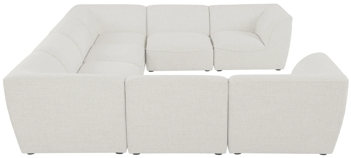 Miramar - 8 Piece Modular Sectional - Cream