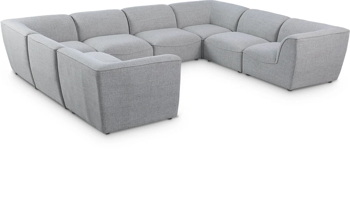 Miramar - 8 Piece Modular Sectional - Gray