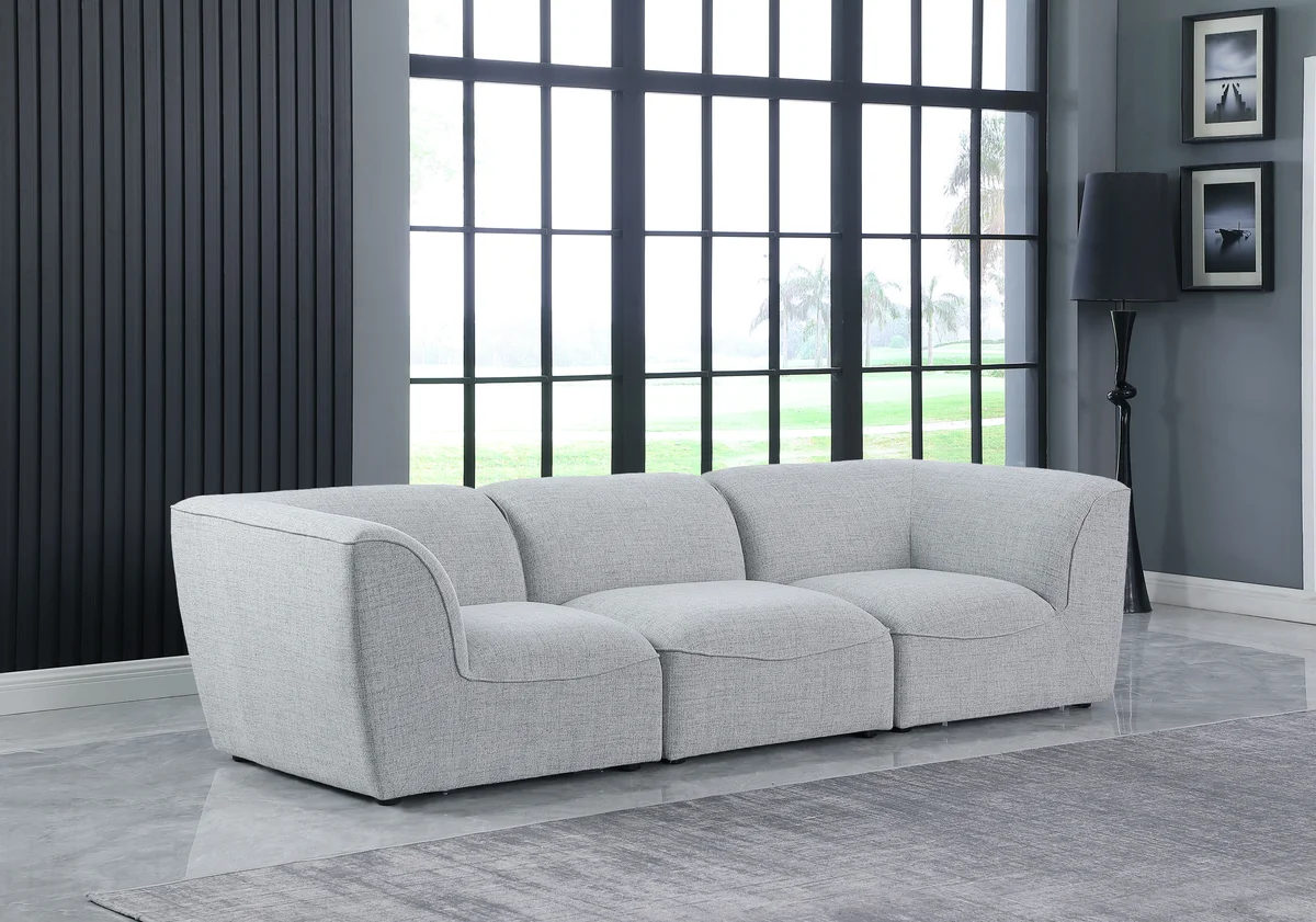 Miramar - 3 Seat Modular Sofa - Gray - View 2