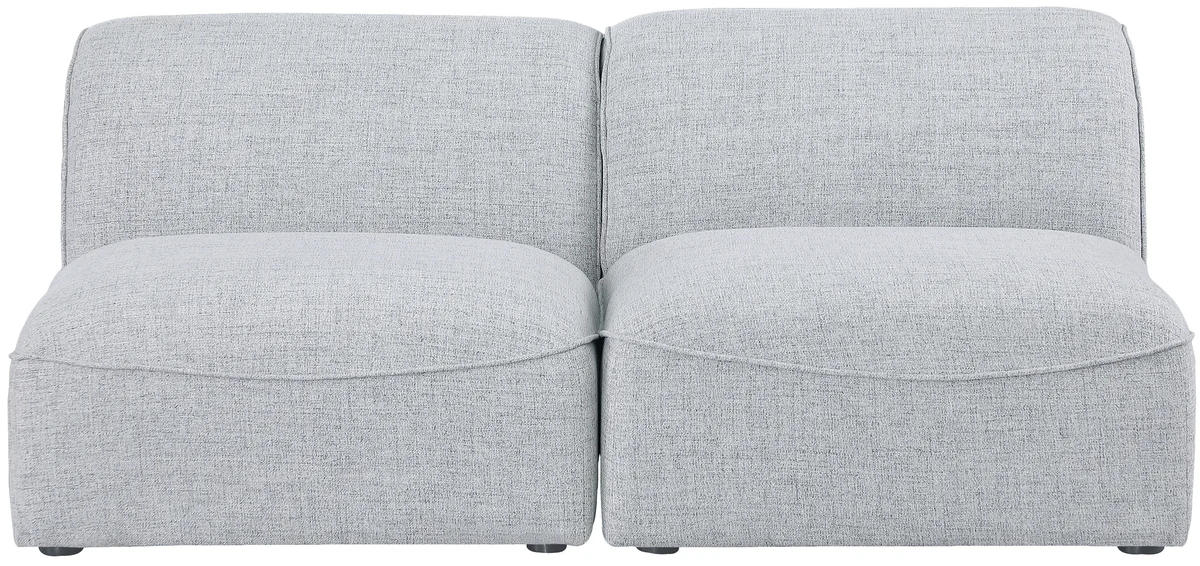 Miramar - 2 Seat Armless Modular Sofa - Gray