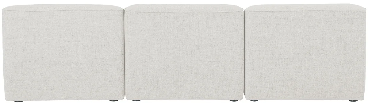 Miramar - 3 Seat Armless Modular Sofa - Cream