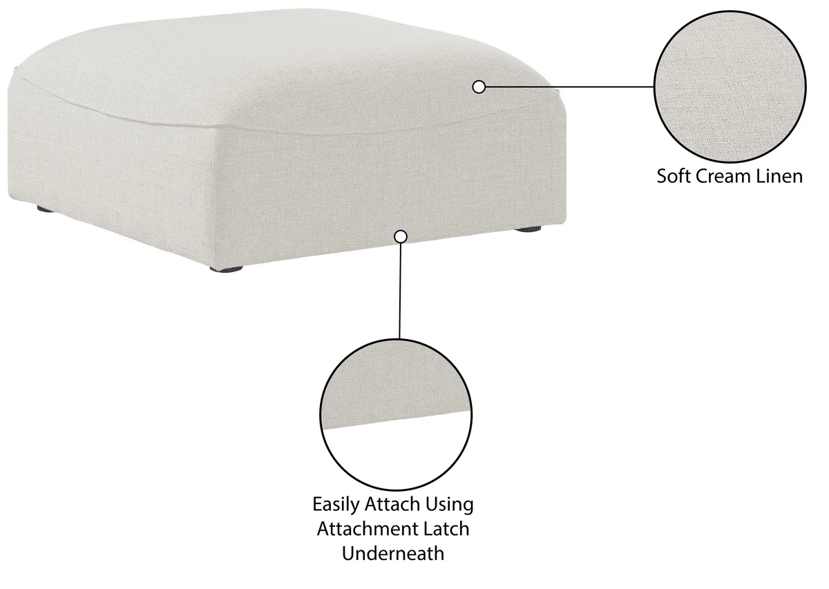 Miramar - Ottoman - Cream