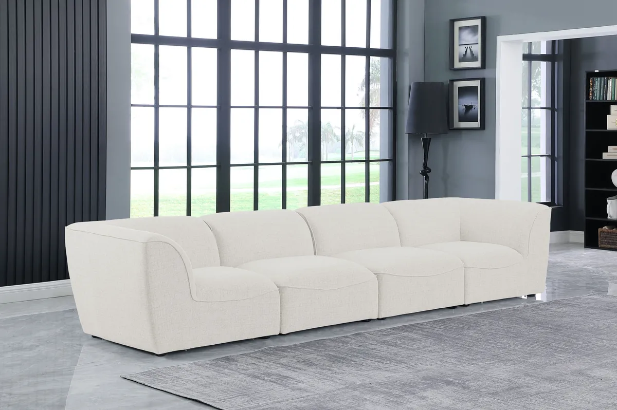 Miramar - 4 Seat Modular Sofa - Cream