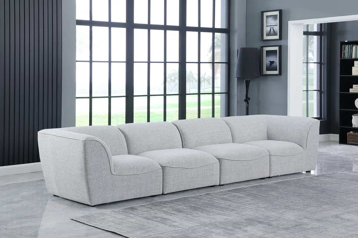 Miramar - 4 Seat Modular Sofa - Gray - View 2