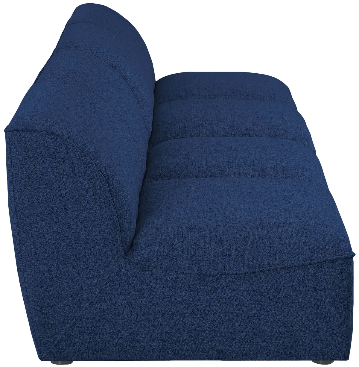 Miramar - 4 Seat Armless Modular Sofa - Navy