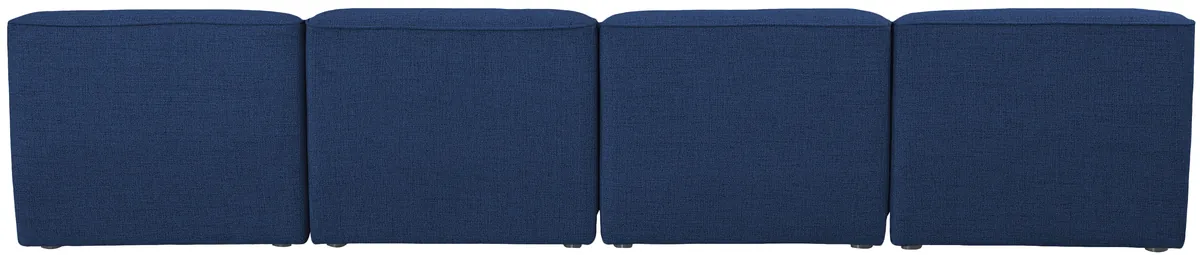 Miramar - 4 Seat Armless Modular Sofa - Navy