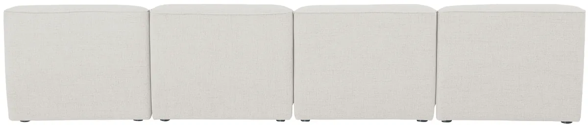 Miramar - 4 Seat Armless Modular Sofa - Cream