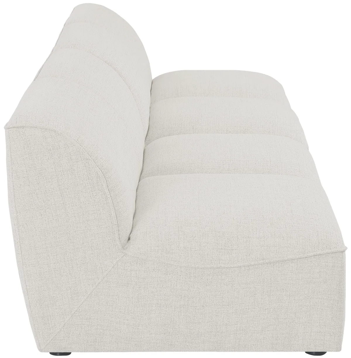 Miramar - 4 Seat Armless Modular Sofa - Cream