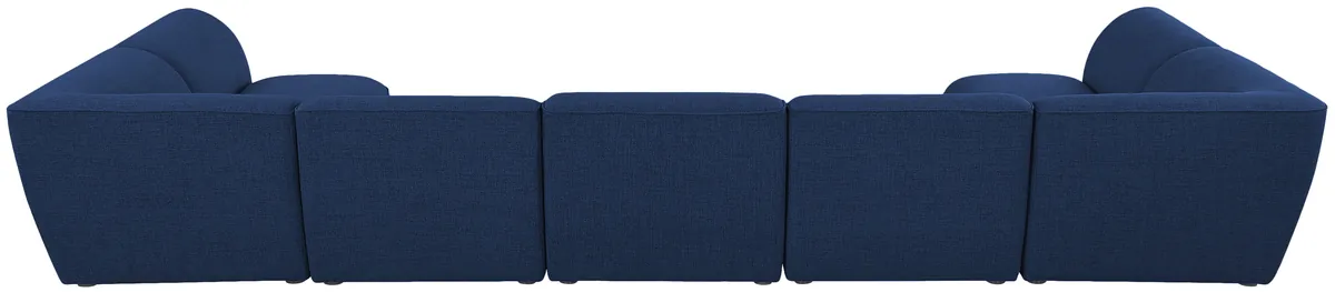 Miramar - 7 Piece Modular U-Shaped Sectional - Navy