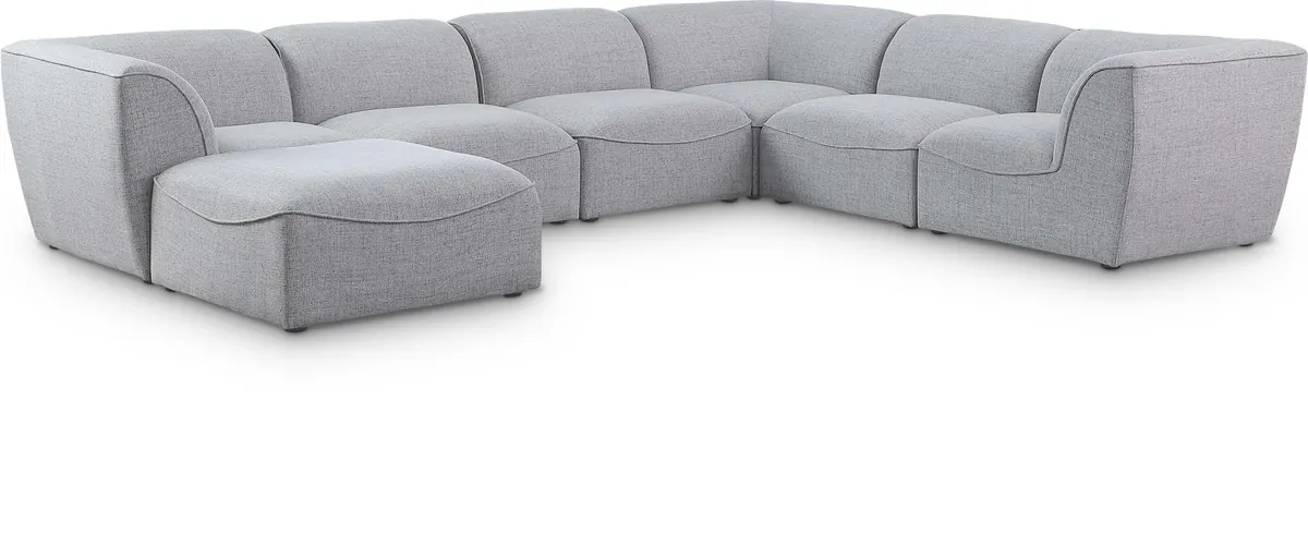Miramar - 7 Piece Modular Sectional - Gray