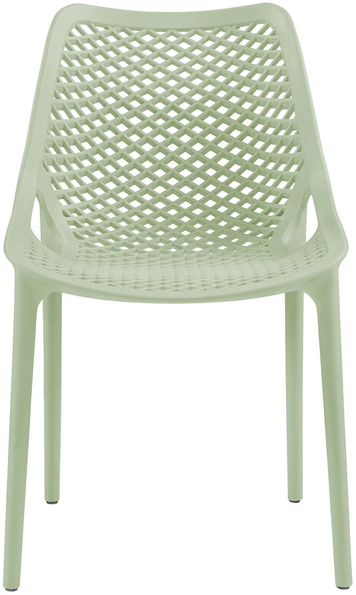 Mykonos - Outdoor Patio Dining Chair (Set of 4) - Mint - Plastic
