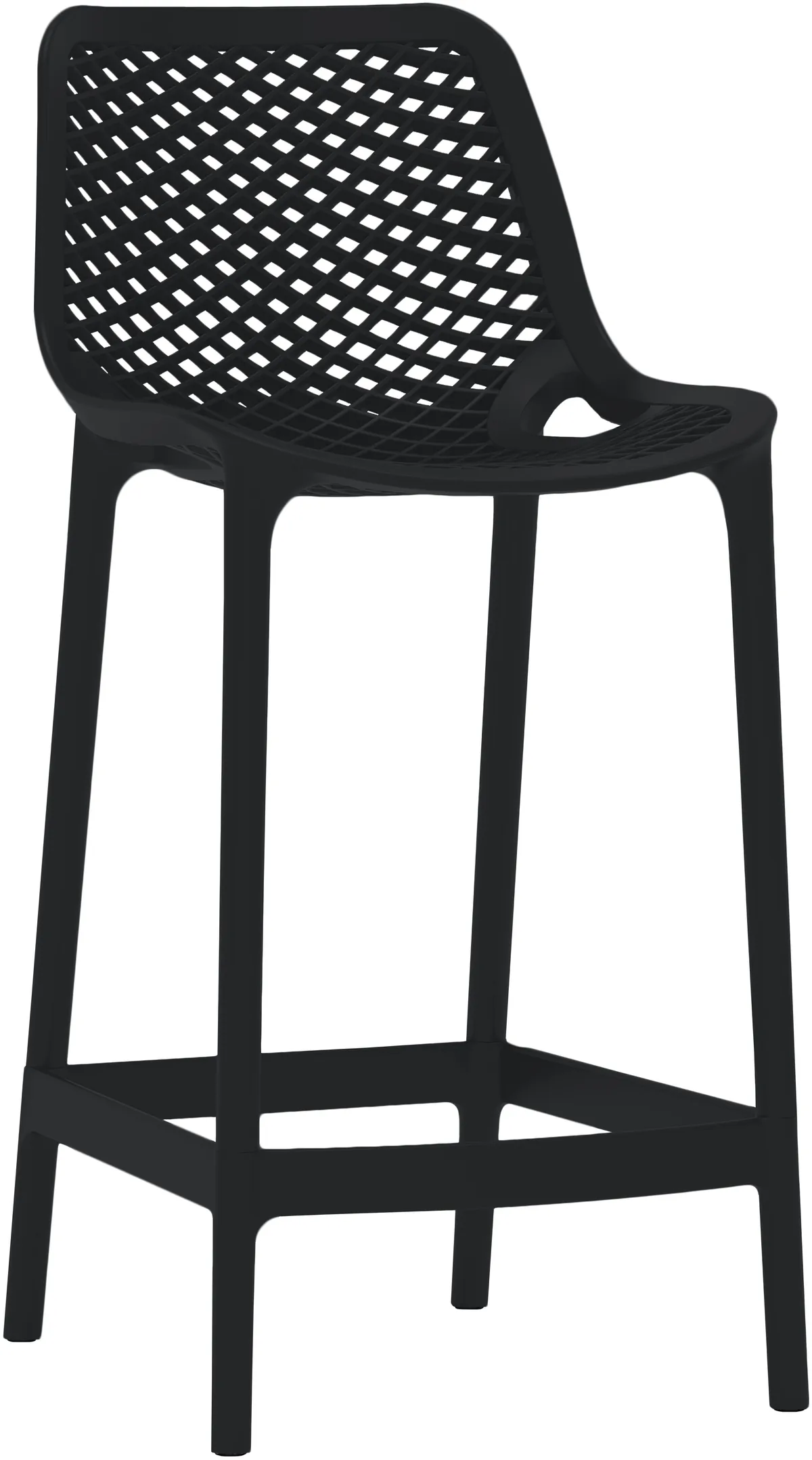 Mykonos - Outdoor Patio Stool (Set of 4) - Black
