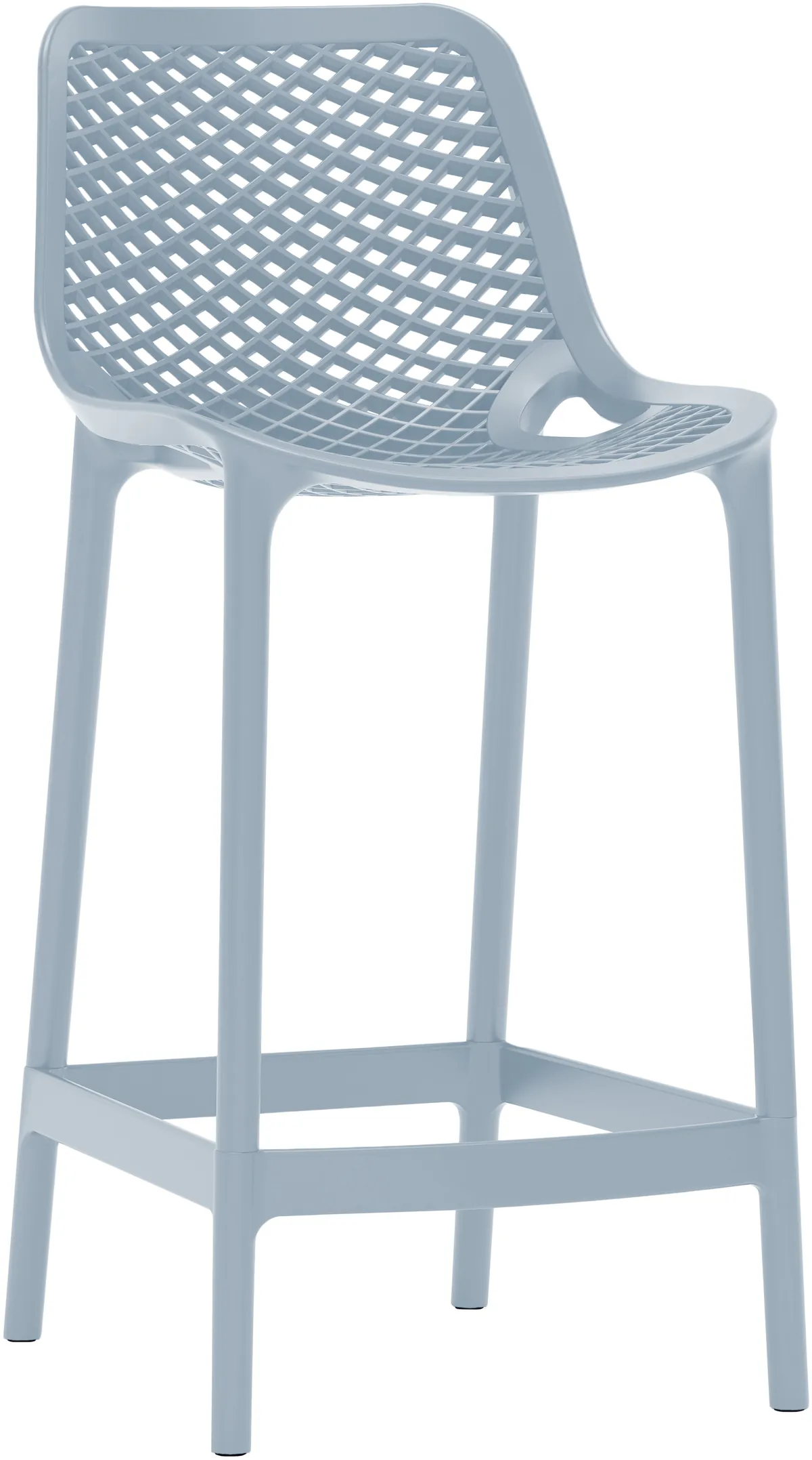 Mykonos - Outdoor Patio Stool (Set of 4) - Sky Blue