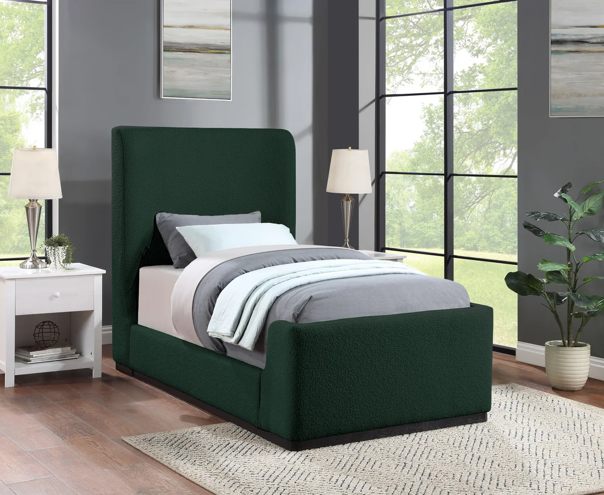 Oliver - Twin Bed - Green - View 2