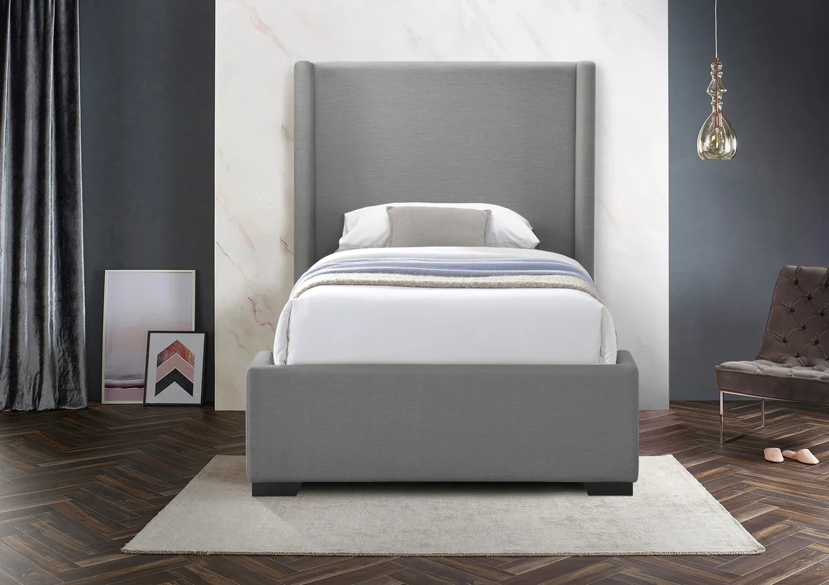 Oxford - Twin Bed - Gray