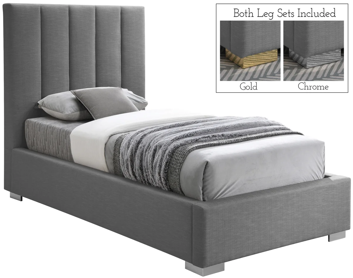 Pierce - Twin Bed - Gray - View 2