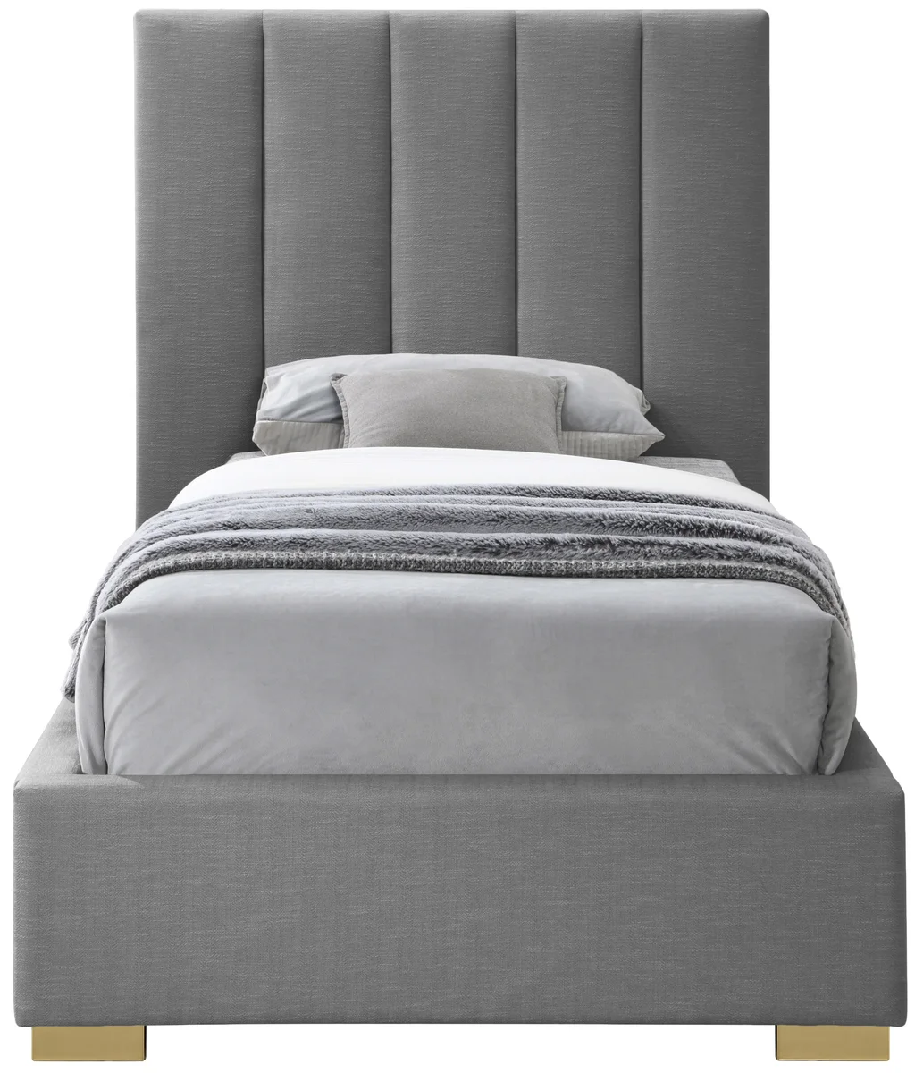 Pierce - Twin Bed - Gray