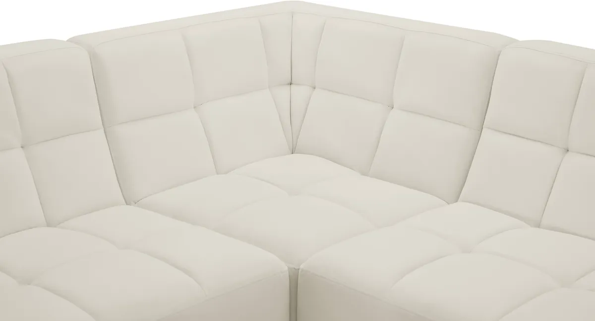 Relax - 5 Piece Modular Sectional - Cream