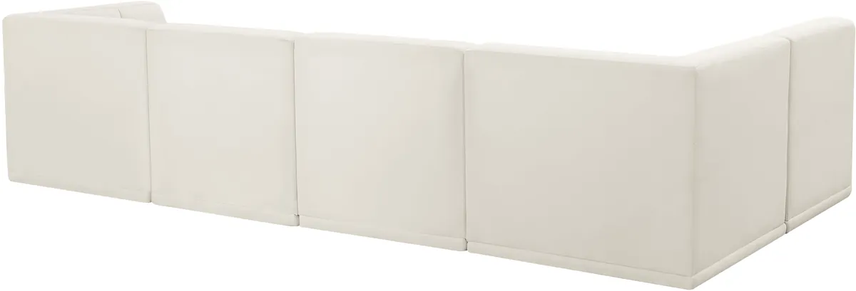 Relax - 5 Piece Modular Sectional - Cream
