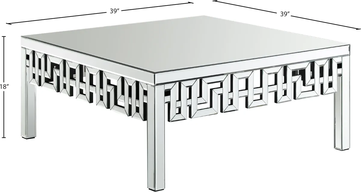 Aria - Coffee Table - Pearl Silver