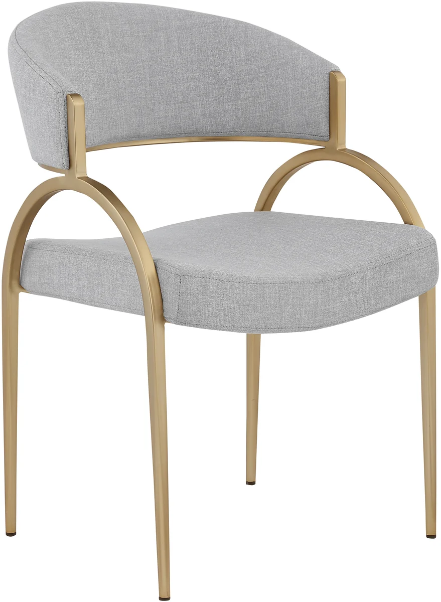 Privet - Dining Chair (Set of 2) - Gray - Fabric