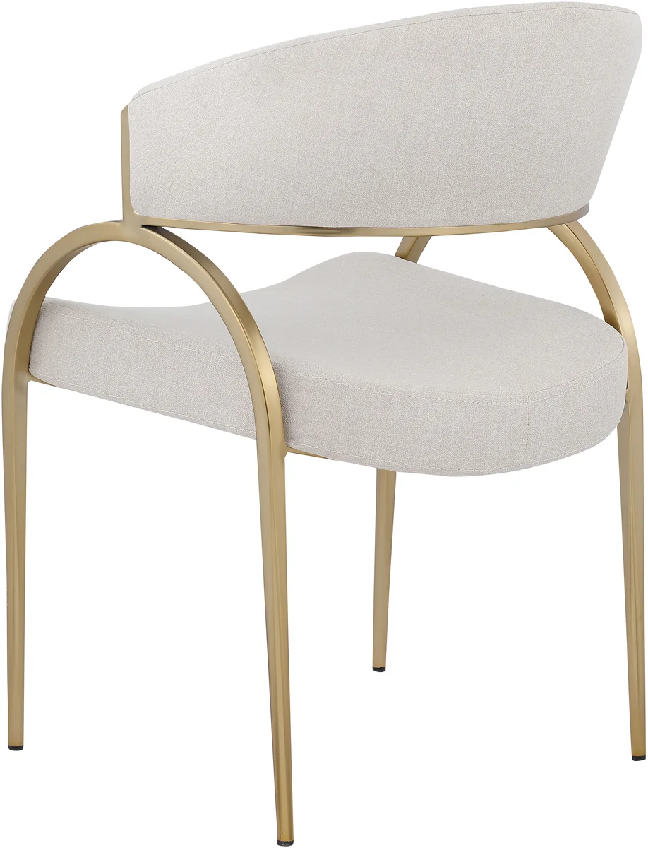 Privet - Dining Chair (Set of 2) - Beige - Fabric - View 2