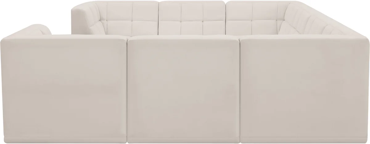 Relax - 8 Piece Modular Sectional - Cream