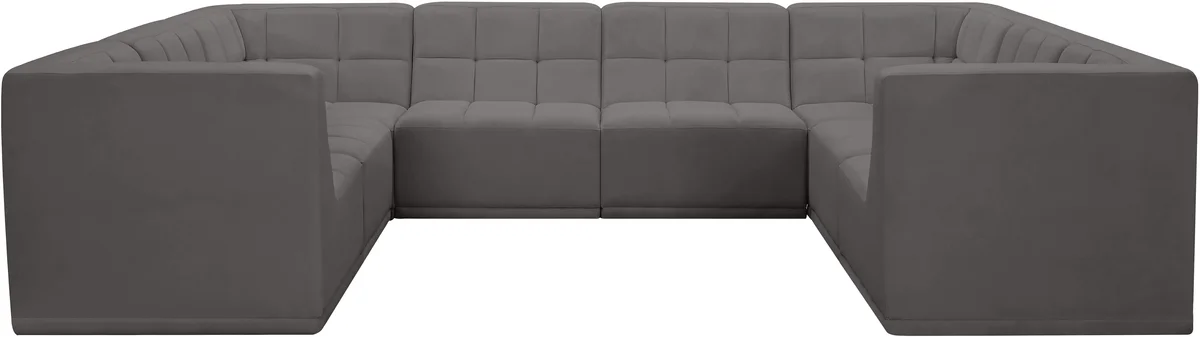 Relax - 8 Piece Modular Sectional - Gray
