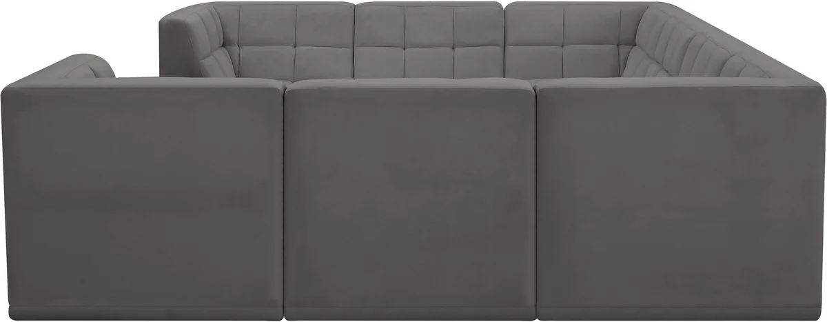 Relax - 8 Piece Modular Sectional - Gray