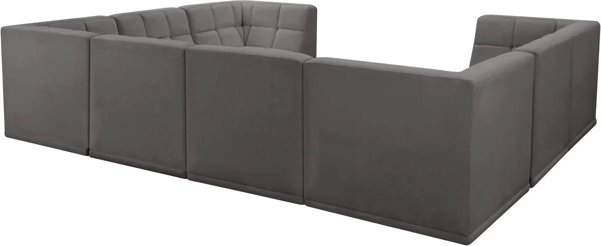 Relax - 8 Piece Modular Sectional - Gray