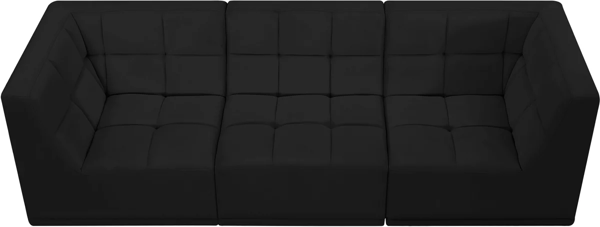 Relax - 3 Seat Modular Sofa - Black