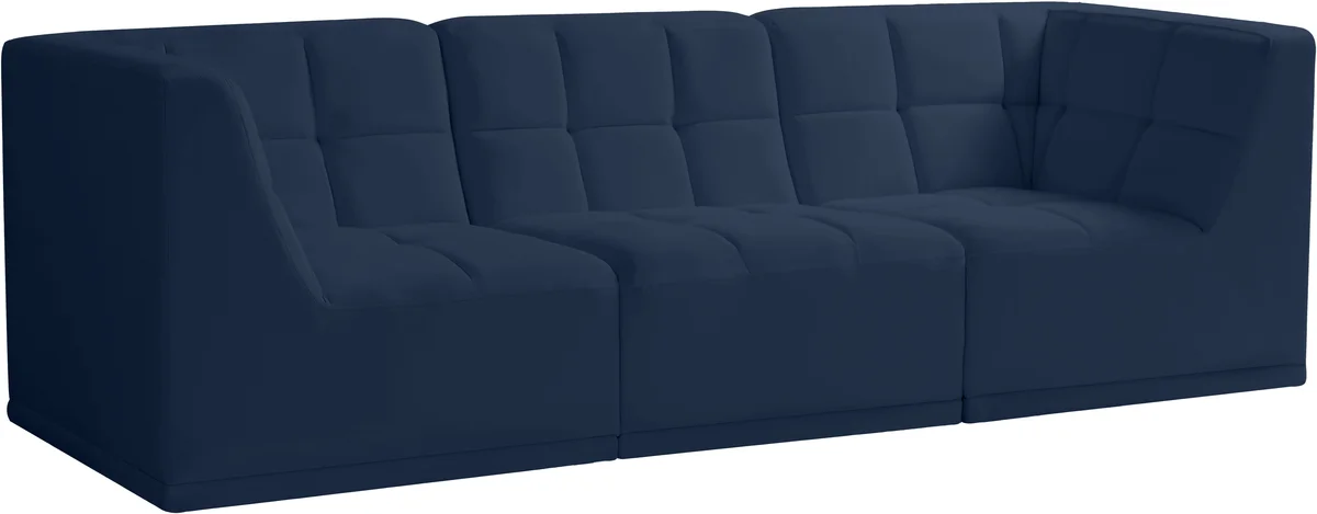 Relax - 3 Seat Modular Sofa - Navy