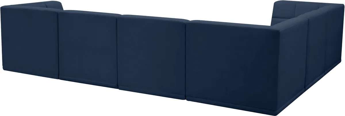 Relax - 6 Piece Modular Sectional - Navy