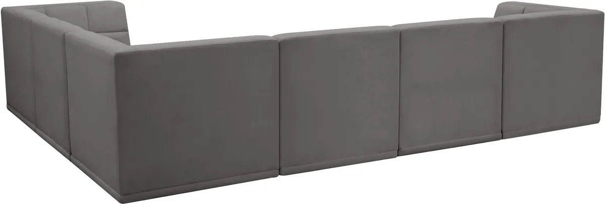 Relax - 6 Piece Modular Sectional - Gray