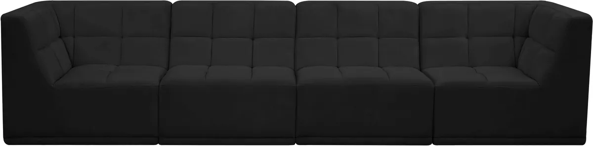 Relax - 4 Seat Modular Sofa - Black