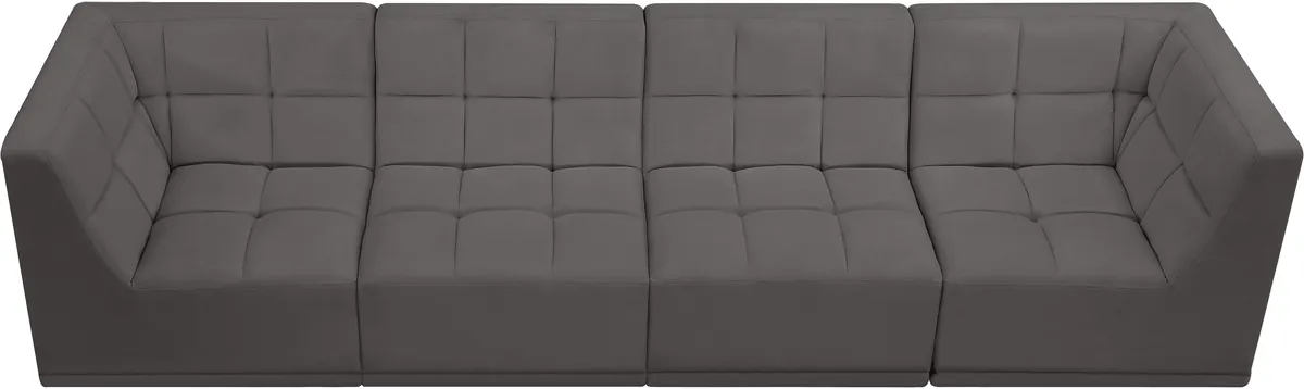 Relax - 4 Seat Modular Sofa - Gray