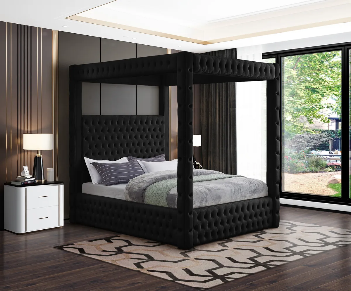 Royal - King Bed - Black - View 2