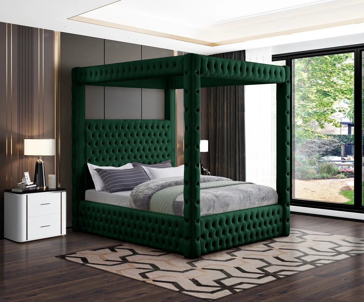 Royal - King Bed - Green - View 2