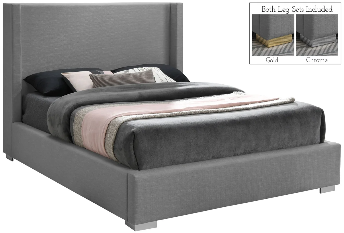 Royce - Queen Bed - Gray - View 2
