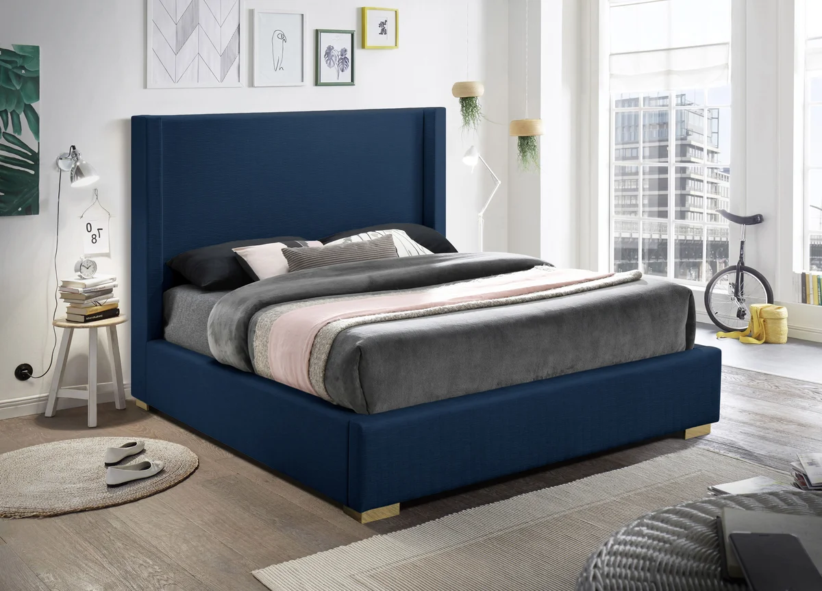 Royce - Queen Bed - Navy