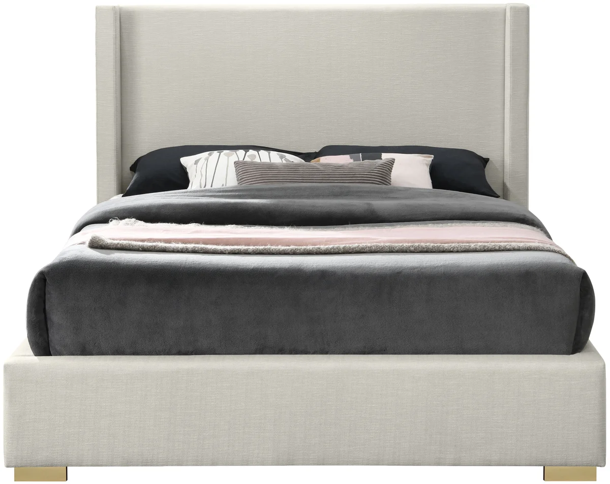 Royce - King Bed - Beige