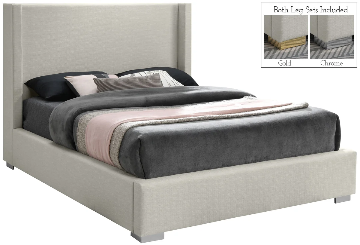 Royce - Full Bed - Beige