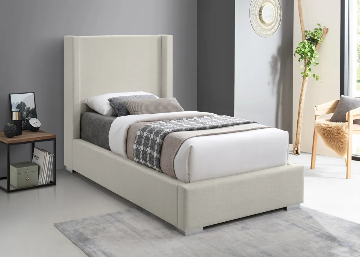 Royce - Twin Bed - Beige