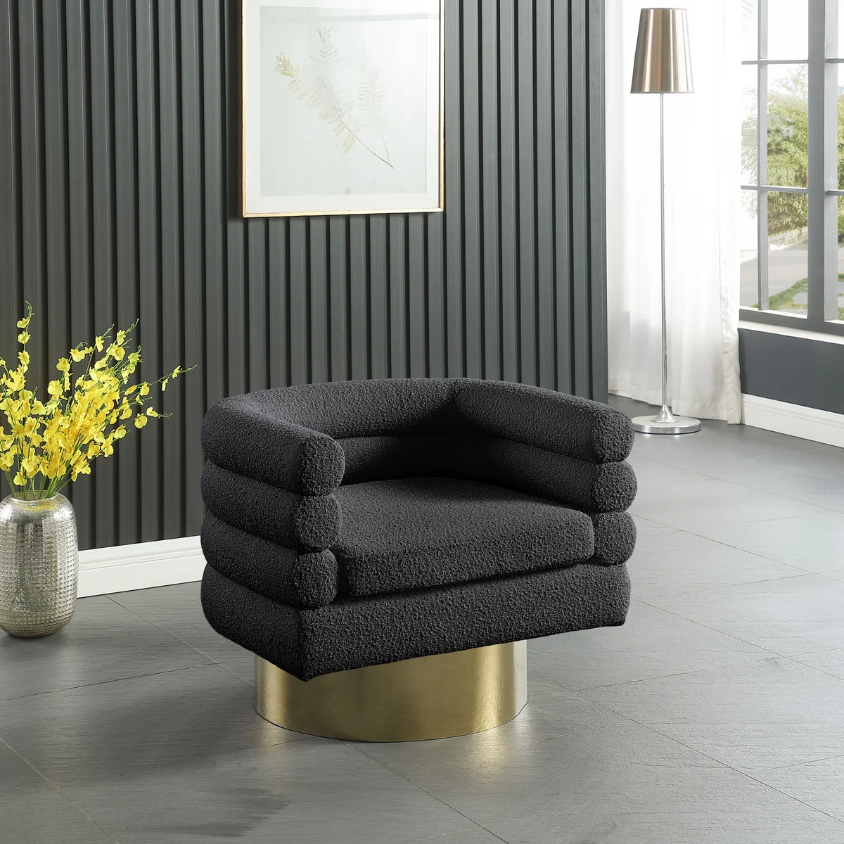 Tessa - Accent Chair - Black - View 2