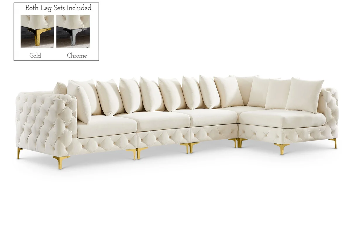 Tremblay - 5 Piece Modular Sectional - Cream