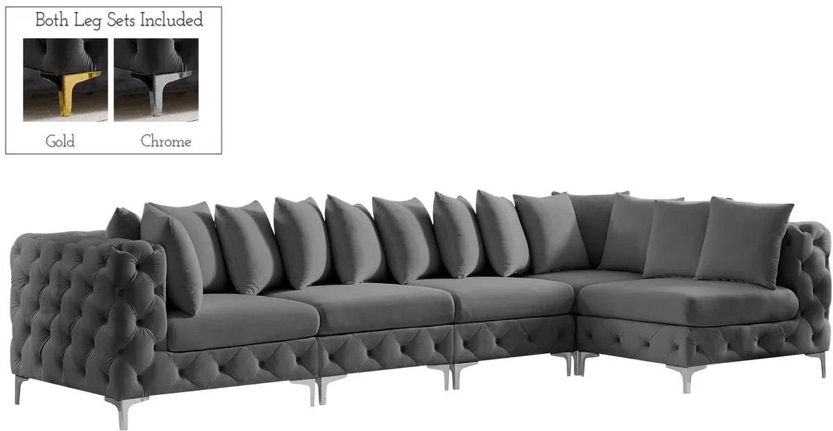 Tremblay - 5 Piece Modular Sectional - Gray - View 2