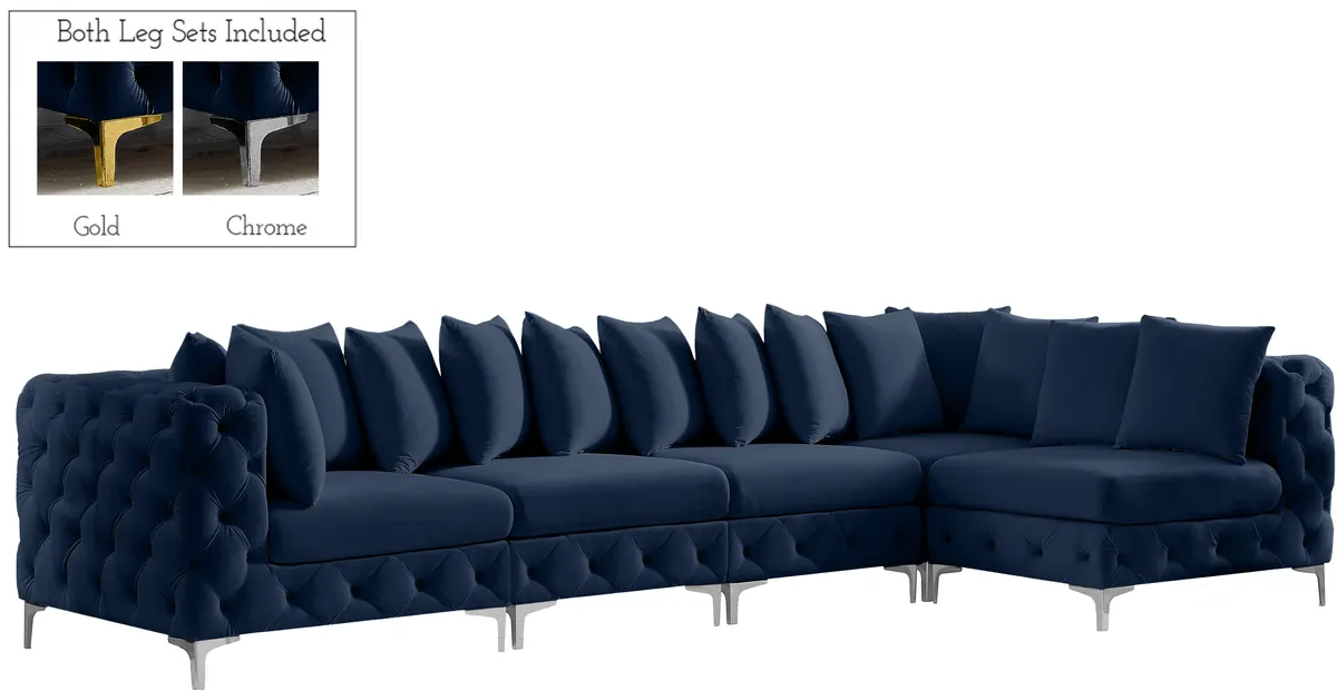 Tremblay - 5 Piece Modular Sectional - Navy - View 2