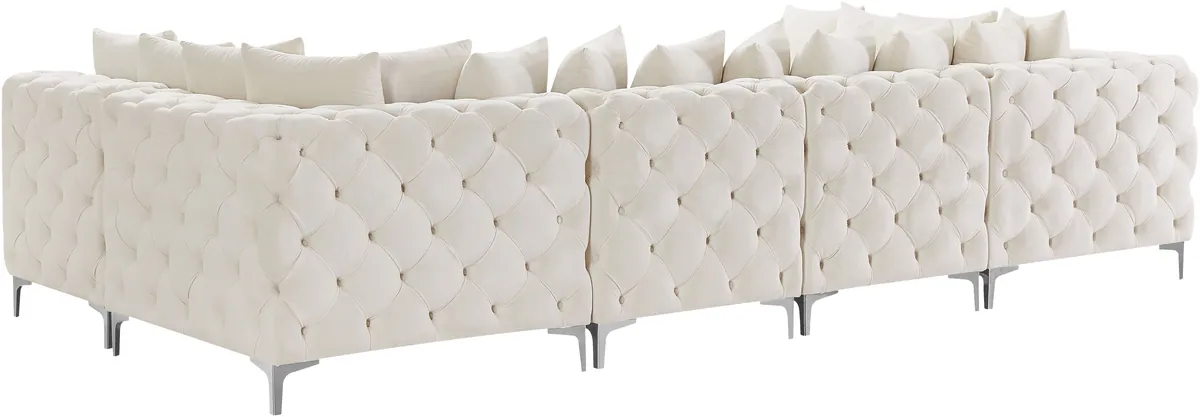 Tremblay - 6 Piece Modular U-Shaped Sectional - Cream