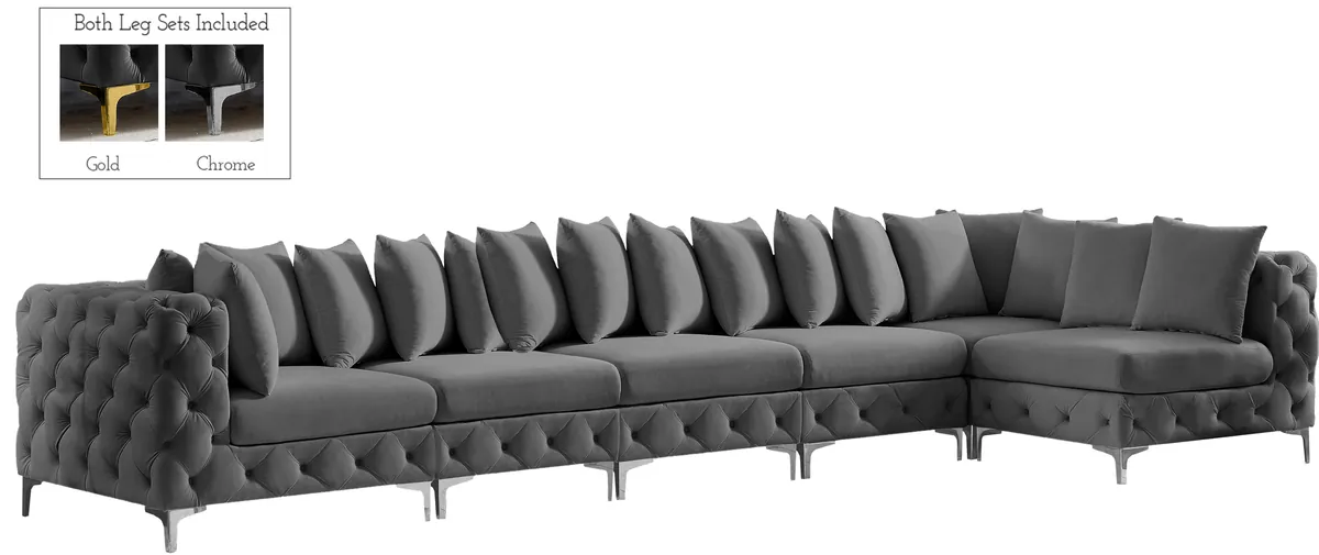 Tremblay - 6 Piece Modular Sectional - Gray - View 2