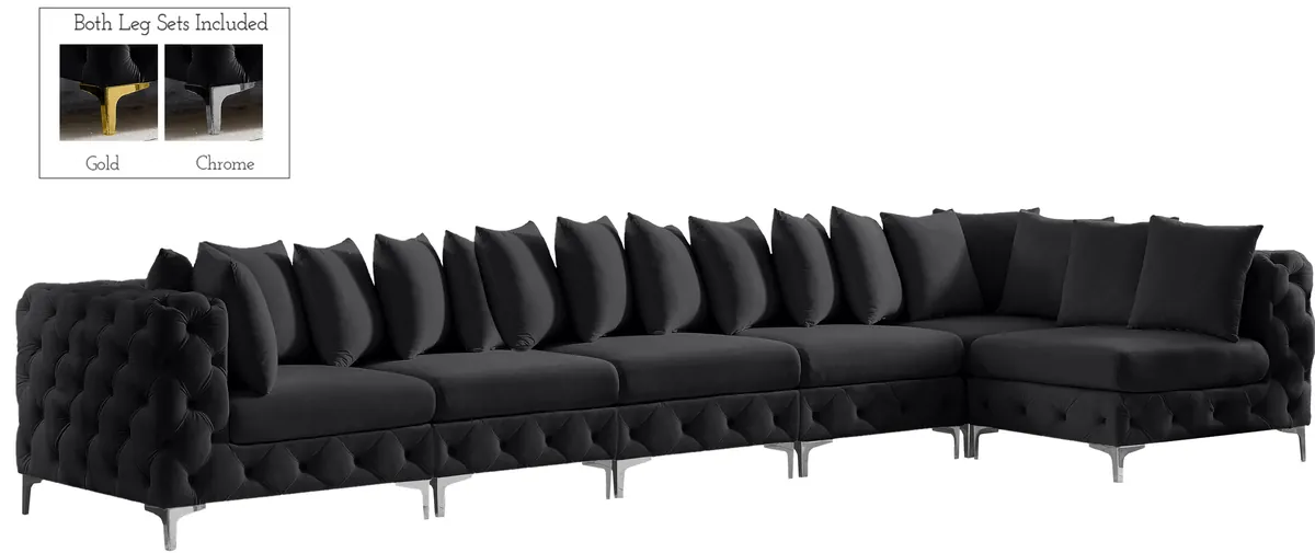 Tremblay - 6 Piece Modular Sectional - Black - View 2